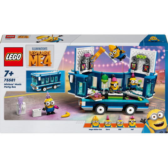 LEGO® 75581 MINIONS Minions-musiikkibussi LEGO® 75581 MINIONS Minions Music Party Bussi