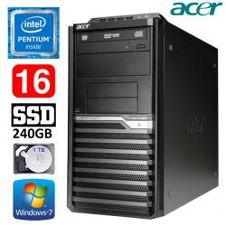 Acer Veriton M4610G MT G630 16GB 240GB+1TB DVD WIN7Pro
