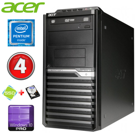 Acer Veriton M4610G MT G630 4GB 120GB+500GB DVD WIN10Pro