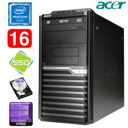 Acer Veriton M4610G MT G630 16GB 120GB+500GB DVD WIN10Pro