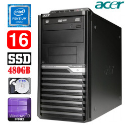 Acer Veriton M4610G MT G630 16GB 480GB+2TB DVD WIN10Pro