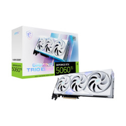 "RTX 5060 Ti 16GB MSI Gaming Trio OC GDDR7 3 Fan white"