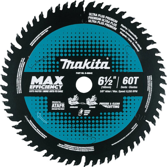MAKITA puunleikkuukiekko 165x20x1,85mm 60T, 10° | Makita