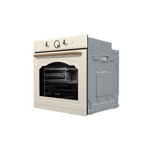 Gorenje Oven | BOS67372CLI | 77 L | Multifunctional | AquaClean | Mechanical | Steam function | Height 59.5 cm | Width 59.5 cm | Sandy
