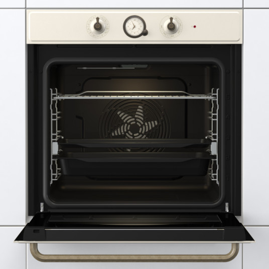 Gorenje Oven | BOS67372CLI | 77 L | Multifunctional | AquaClean | Mechanical | Steam function | Height 59.5 cm | Width 59.5 cm | Sandy