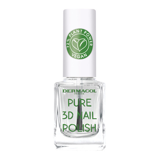 Dermacol - Pure 3D luonnollinen kynsilakka - 01 Crystal Clear