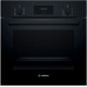 Bosch-uuni | HBF133BA1 | 66 L | Sähköinen | EcoClean | Nupit | Korkeus 59,5 cm | Leveys 59,4 cm | Musta | Musta