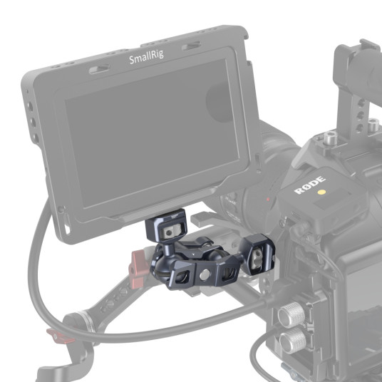 SMALLRIG 3874 MAGIC ARM KAKSOISKUULAPÄÄLLÄ (1/4&quot;-20 RUUVI JA ARRI-KIINNITYSRUUVI)