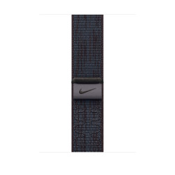 Apple Watch 46 mm musta/sininen Nike Sport Loop -ranneke (MYJD3)
