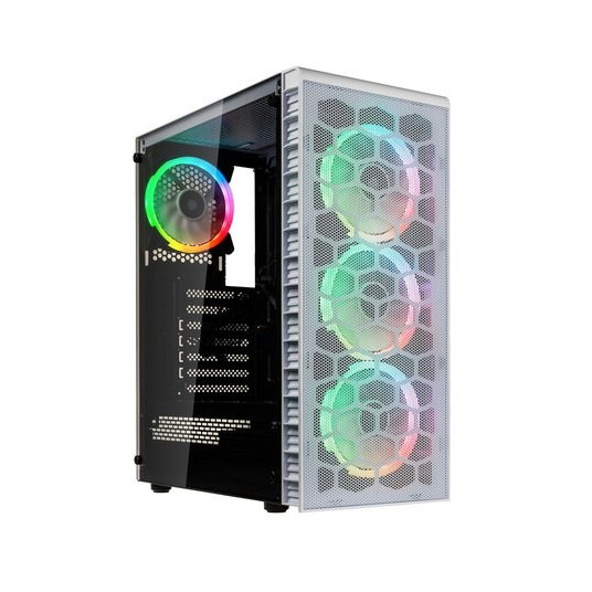 Kolink Observatory HF Mesh ARGB Midi-Tower - valkoinen
