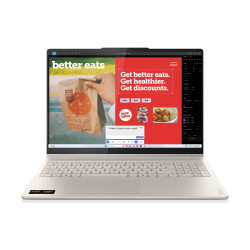 Lenovo Yoga 7 2-in-1 16AKP10 | Seashell | 16" | OLED | Kosketusnäyttö | 2.8K WQXGA+ | 2880 x 1800 pikseliä | AMD Ryzen AI 7 | 350 | 16 Gt | Juotettu LPDDR5x | 1000 Gt kiintolevykapasiteetti | AMD Radeon 860M -grafiikka | Windows 11 Home | 802.11be | Bluet