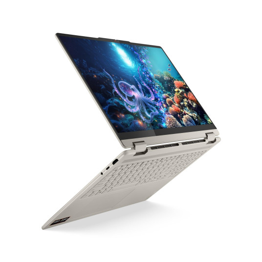 Lenovo Yoga 7 2-in-1 16AKP10 | Seashell | 16" | OLED | Kosketusnäyttö | 2.8K WQXGA+ | 2880 x 1800 pikseliä | AMD Ryzen AI 7 | 350 | 16 Gt | Juotettu LPDDR5x | 1000 Gt kiintolevykapasiteetti | AMD Radeon 860M -grafiikka | Windows 11 Home | 802.11be | Bluet
