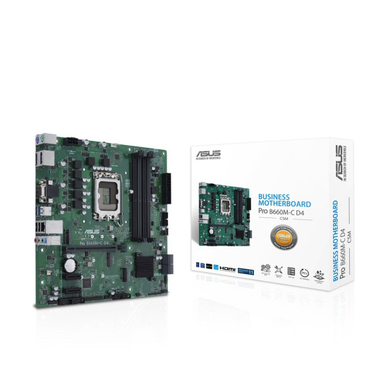 ASUS PRO B660M-C D4-CSM Intel PRO B660 LGA 1700 "micro ATX" ASUS PRO B660M-C D4-CSM Intel PRO B660 LGA 1700 "micro ATX"