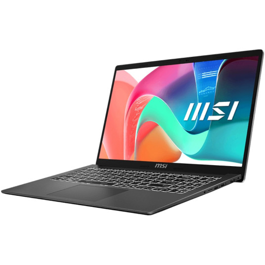 Kannettava tietokone MSI Modern 15, 15.6 FHD, Intel Core i3, RAM 16GB, 512GB SSD, Intel UHD Graphics, Windows 11 Home, Gray F13MG-473NL