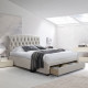 Sänky NATALIA patjalla HARMONY TOP 160x200cm, beige