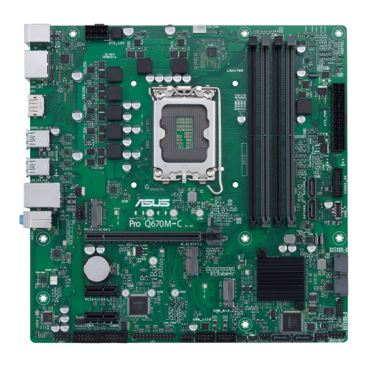ASUS PRO Q670M-C-CSM "Intel Q670 PRO Q670 LGA 1700" "micro ATX"