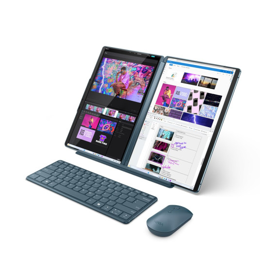 Lenovo Yoga Book 9 13IMU9 Ultra 7 155U 2x 13.3" 2.8K OLED 400nits Glossy 60Hz 32GB LPDDR5x-7467 SSD512 Intel Arc Graphics Win11 Tidal Teal + Backpack B210 GX40Q17225