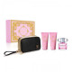 Setti naisille Bright Crystal EDT 90 ml + vartalovoide 100 ml + suihkugeeli 100 ml + kosmetiikka