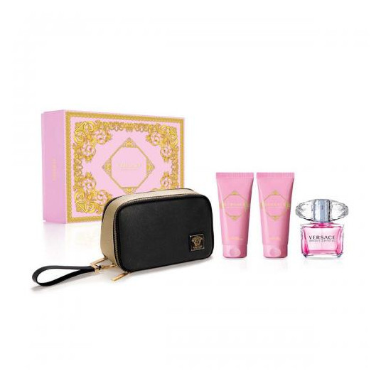 Setti naisille Bright Crystal EDT 90 ml + vartalovoide 100 ml + suihkugeeli 100 ml + kosmetiikka