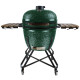 Kamado Grilli BIGGRILL 26" vihreä + monitoiminen 2 vyöhykejärjestelmä + teräksinen tuhkanpuhdistustyökalu + grillin kansi + keraaminen kananpidin