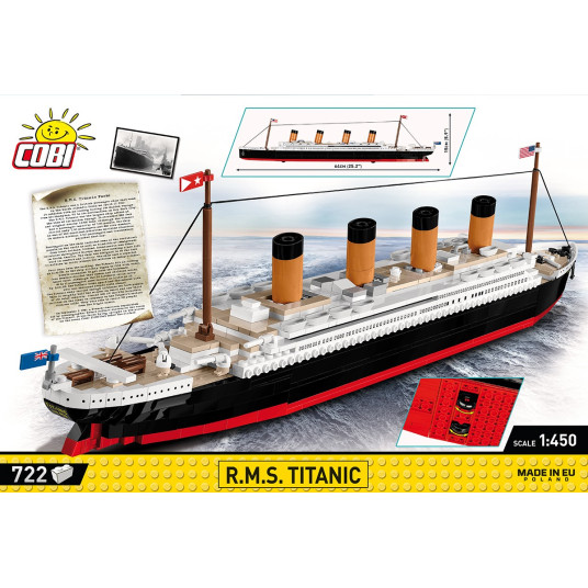 COBI 1929 Historical Collection RMS TITANIC 722 tiilet 1:450 p3