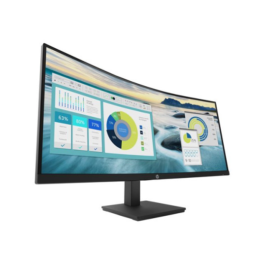 "86,36cm/34'' (3440x1440) HP P34hc G4 Curved 21:9 5ms 60Hz HDMI DisplayPort USB-C VESA Speaker WQHD Black"