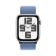 Älykello Apple Watch SE GPS 44mm Silver Aluminium Case with Winter Blue Sport Loop MREF3ET/A