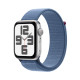 Älykello Apple Watch SE GPS 44mm Silver Aluminium Case with Winter Blue Sport Loop MREF3ET/A