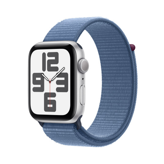 Älykello Apple Watch SE GPS 44mm Silver Aluminium Case with Winter Blue Sport Loop MREF3ET/A