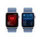 Älykello Apple Watch SE GPS 44mm Silver Aluminium Case with Winter Blue Sport Loop MREF3ET/A