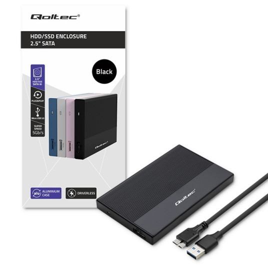 Kotelo SSD-kiintolevylle 2.5, SATA, USB3.0, 2T