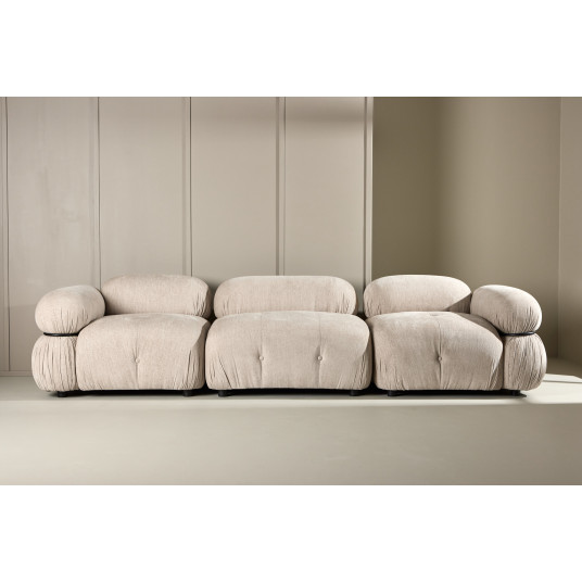 Mika Moduulisohva - Kulmasohva - Musta /Beige - Oikea puoli