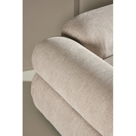 Mika Moduulisohva - Kulmasohva - Musta /Beige - Oikea puoli