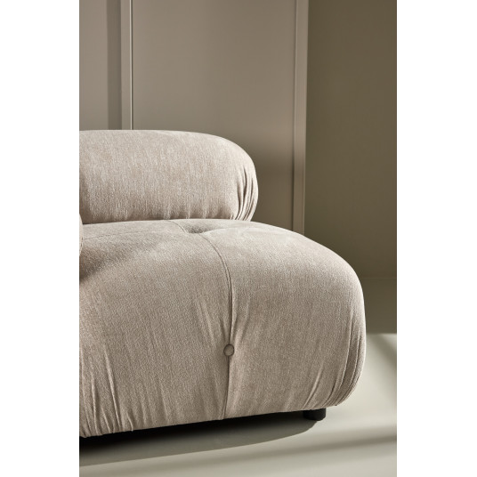 Mika Moduulisohva - Kulmasohva - Musta /Beige - Oikea puoli