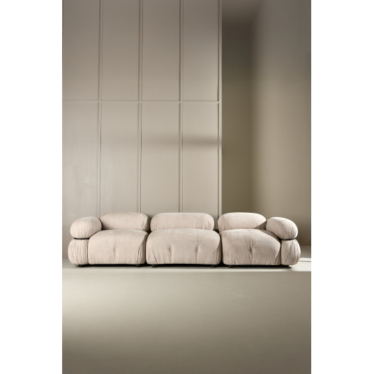 Mika Moduulisohva - Kulmasohva - Musta /Beige - Oikea puoli