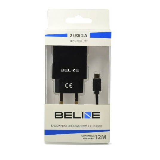 Matkalaturi 2x USB + USB-C 2A musta