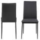 Demina dining chair, Seat grey Sawana 5, Base steel black, 4-Pack