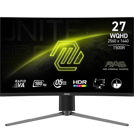 MSI MAG 27CQ6PF - 27" | Rapid VA Curve 1500R | QHD | 0.5ms | 180Hz