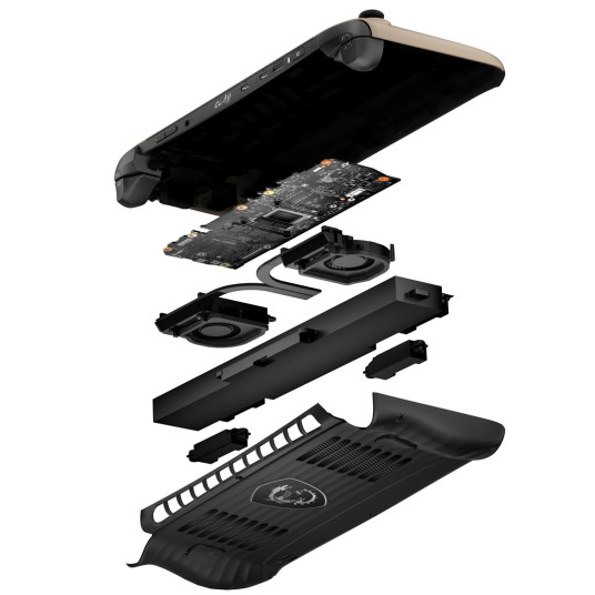 MSI Claw 8 AI+ A2VM-037PL Kannettava pelikonsoli 20,3 cm (8") 1 TB Kosketusnäyttö Wi-Fi Tan