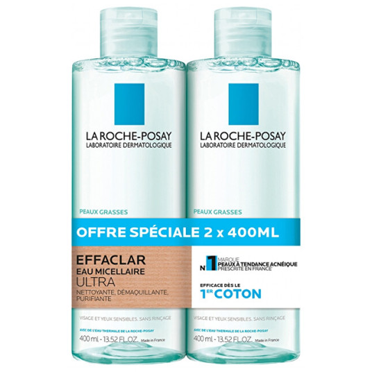 La Roche Posay - Set of Effaclar (Purifying Micellar Water) 2 x 400 ml