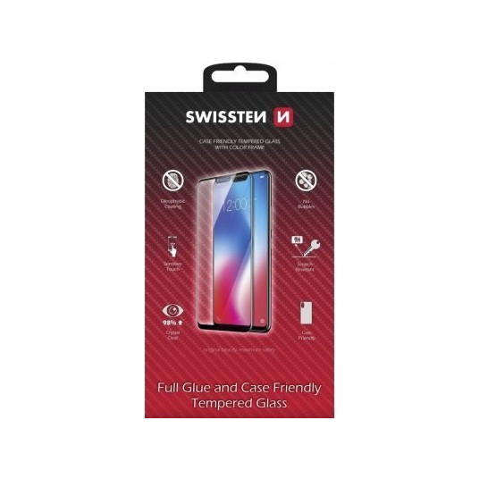 Swissten Full Face karkaistu lasi Samsung Galaxy A70:lle