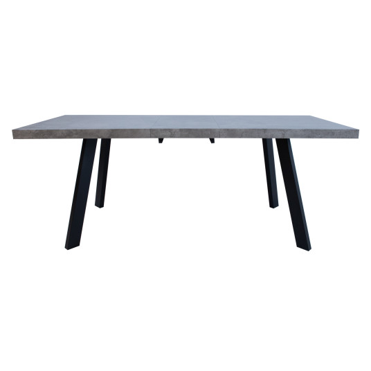 Ruokapöytä BRIGIT 159/198x84,5xH77cm, betonijäljitelmä