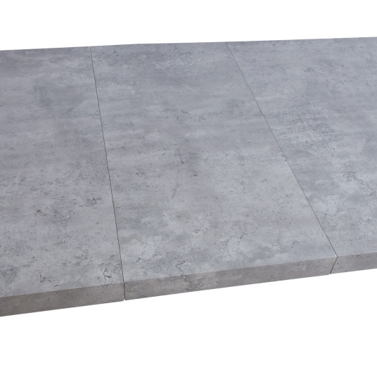 Ruokapöytä BRIGIT 159/198x84,5xH77cm, betonijäljitelmä