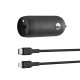 "Belkin 30W USB-C, PD, PPS, musta + Lightning-kaapeli".
