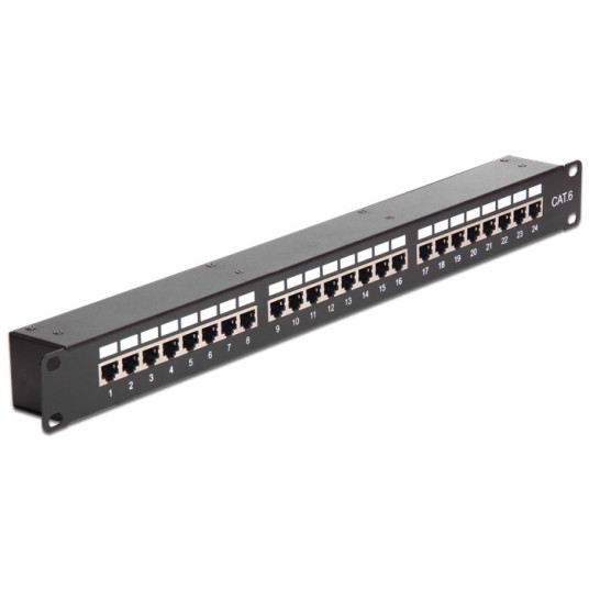 Liitäntäpaneeli Delock 43295 - Cat6 - Telineasennus - 1U - 44 mm - 44 mm - 44 mm