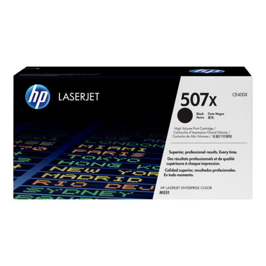 "HP Toner 507X CE400X Black High Capacity"