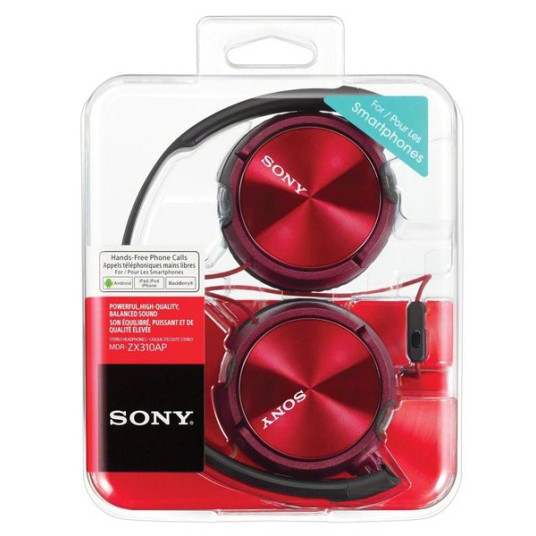 Kuulokkeet Sony MDR-ZX310APR Red