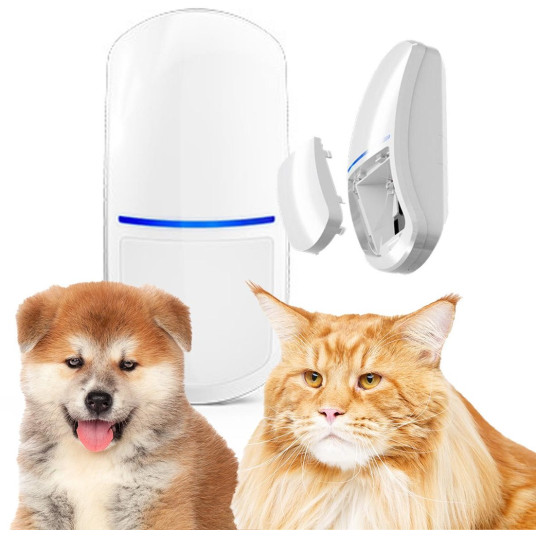 Satel SLIM-DUAL-PET liiketunnistin Passiivinen infrapunatunnistin (PIR) Langaton katto/seinä Valkoinen