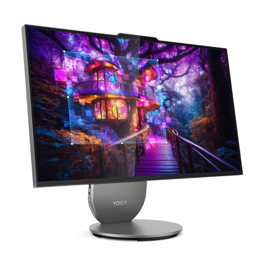 Lenovo Yoga AIO 27IAH10 Ultra 5 125H 27" QHD IPS 400nits AG 120Hz 16GB LPDDR5x-7467 SSD1TB Intel Arc Graphics W11Pro Luna Harmaa