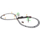 Large Retro Train Locomotive Remote Control Train Light Steam Sound RC0700